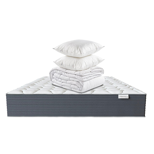 Matelas mémoire de forme 160x200 Memo HR Hbedding + couette chaude 240x200cm + 2 oreillers 60x60cm