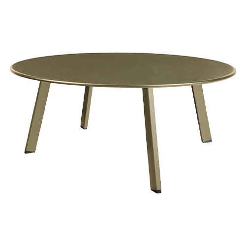 Table basse ronde en métal vert jungle Ø70cm - Collection Fer - Woood