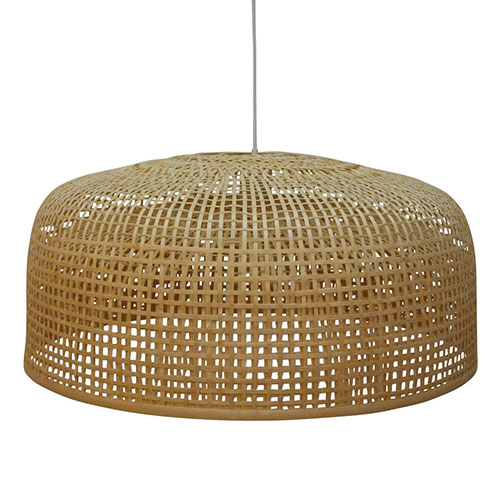 Suspension ronde en bambou naturel - Collection Construct - BePureHome