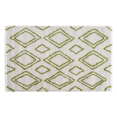 Tapis motifs shaggy vert 200x290cm - Collection James