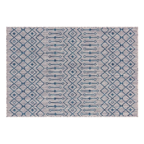 Tapis d'extérieur scandInave gris 67x180cm - ethan