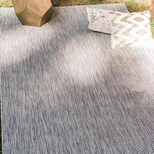 Tapis d'extérieur scandinave gris 120x160cm - Collection Ethan