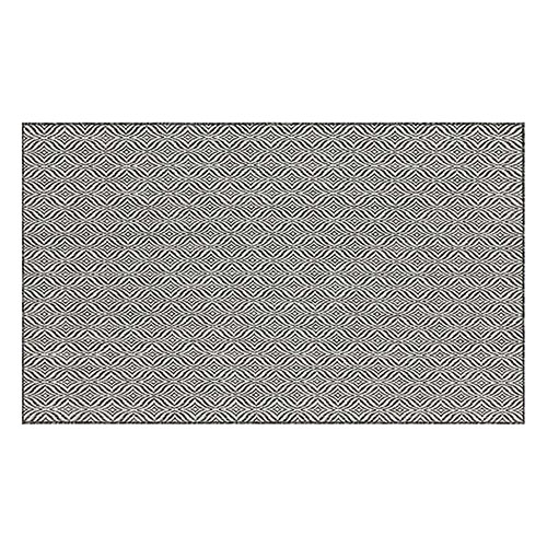 Tapis d'extérieur scandinave noir 120x160cm - Collection Ethan