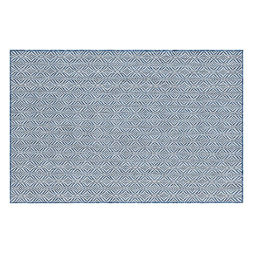 Tapis d'extérieur scandinave bleu 160x230cm - Collection Ethan