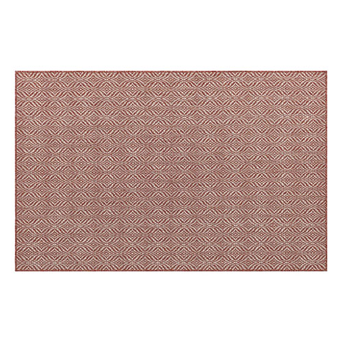 Tapis d'extérieur scandinave rouge 160x230cm - Collection Ethan