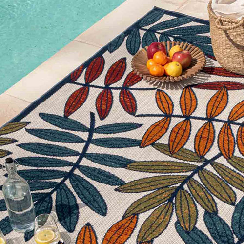 Tapis d'extérieur scandinave Multicolore 200x290cm - Collection Joe