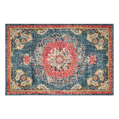 Tapis vintage Turquoise 120x170cm - Collection Rhys