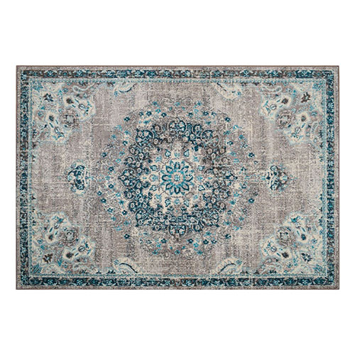 Tapis vintage Bleu 160x230cm - Collection Rhys