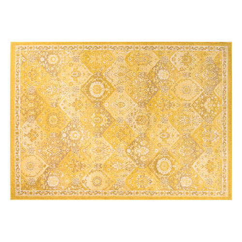 Tapis vintage Jaune 120x160cm - Collection Rhys