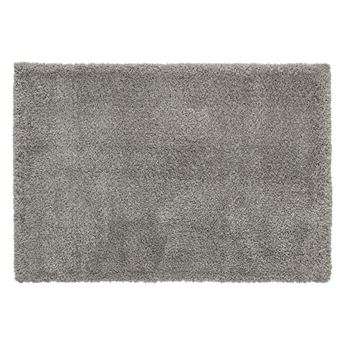 Tapis de couloir uni gris 80 x 150 cm - collection Soft