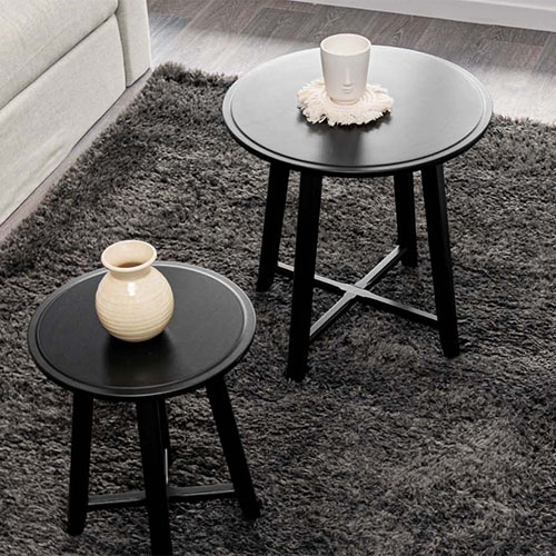 Tapis de couloir uni anthracite 80 x 150 cm - collection Soft
