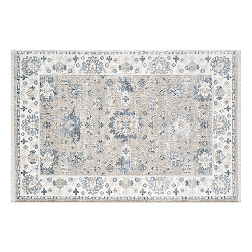 Tapis de salon vintage bleu 120 x 170 cm - collection Summer