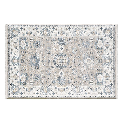 Tapis de salon vintage bleu 120 x 170 cm - Summer