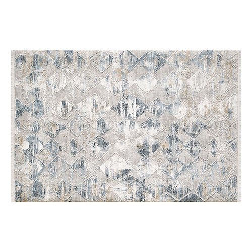 Tapis de couloir vintage bleu 80 x 150 cm - collection Summer