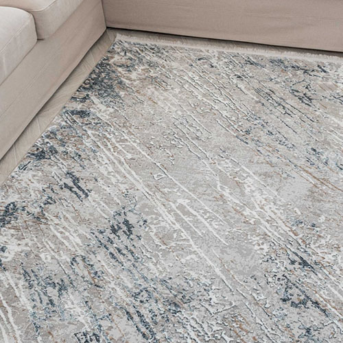 Tapis de salon vintage bleu 160 x 230 cm - collection Summer