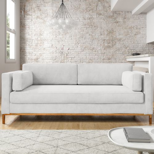 Canapé 3 places en tissu beige - Milano - Elle Décoration
