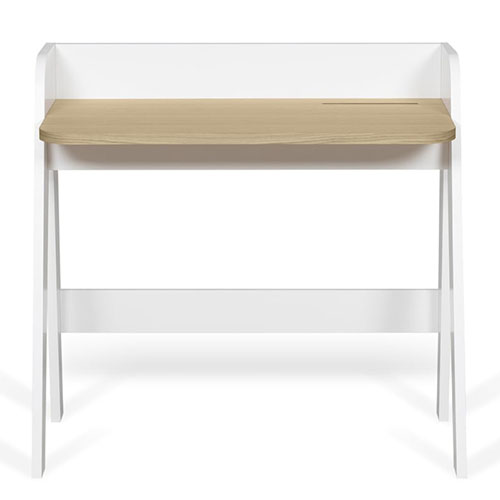 Bureau scandinave blanc et chêne - Fiore - Homifab