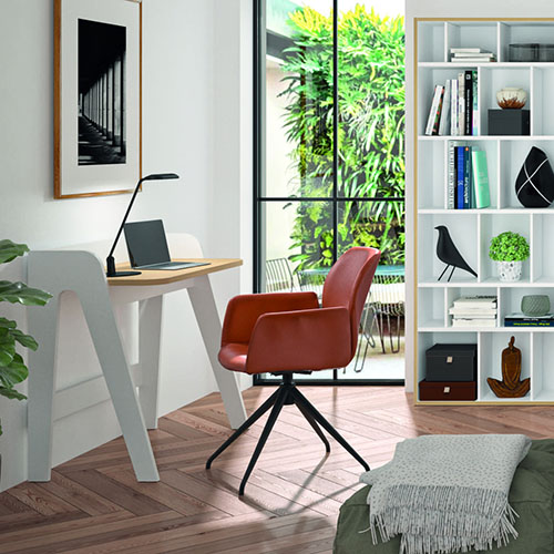 Bureau scandinave blanc et chêne - Fiore - Homifab