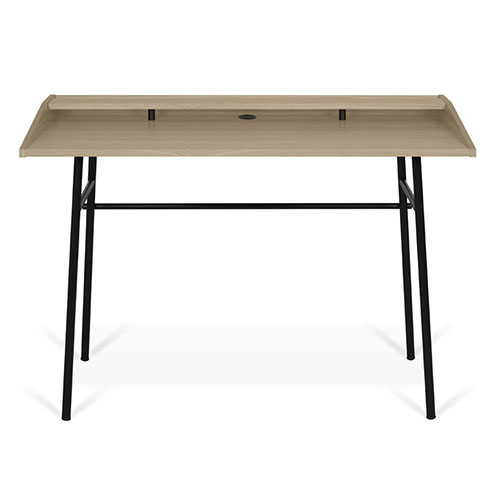 Bureau en chêne et piètement en métal noir - Ply - Tema Home