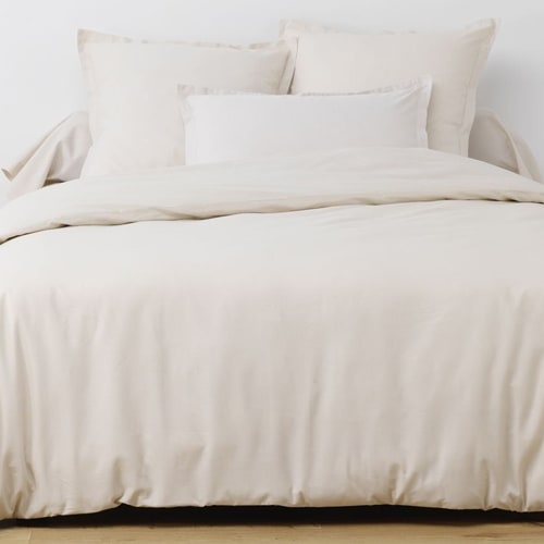 Drap Housse en coton - 160x200cm - Bonnet 30cm - Lin