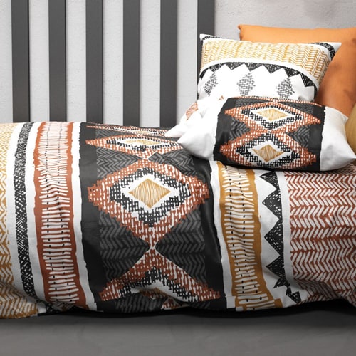 Parure de couette en coton - 57 fils/cm² - 240x220cm - Sanna