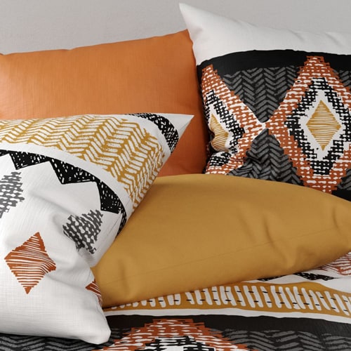 Parure de couette en coton - 57 fils/cm² - 240x220cm - Sanna