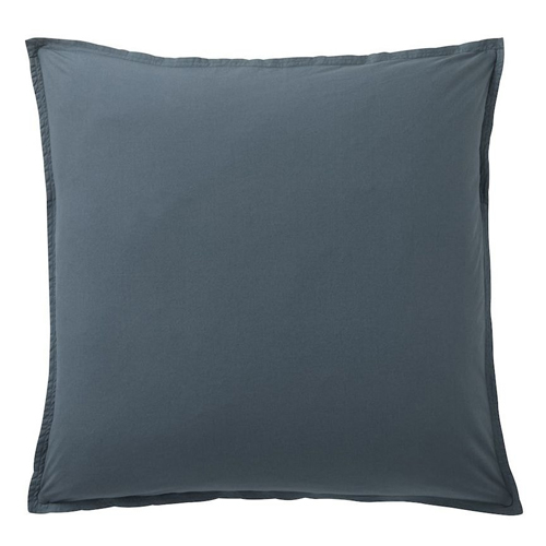 Taie d'oreiller en percale de coton lavé - 80 fils/cm² - 65x65cm - Emeraude