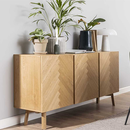 Buffet scandinave 3 portes en chênes - Galway