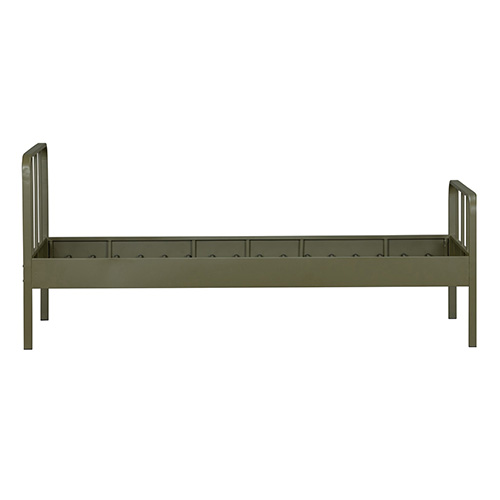 Lit enfant 90x200cm en métal kaki - Mees - Woood