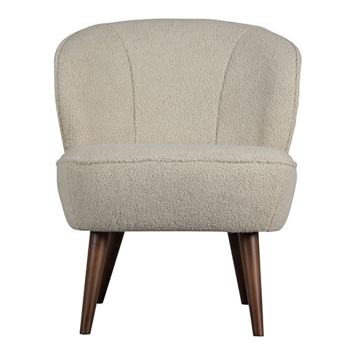 Fauteuil en tissu bouclette - Sara - Woood