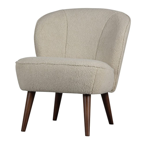 Fauteuil en tissu bouclette - Sara - Woood