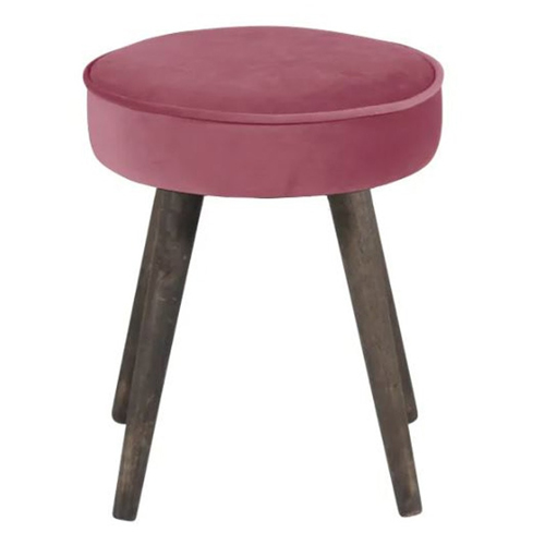 Tabouret en velours rose - Popy