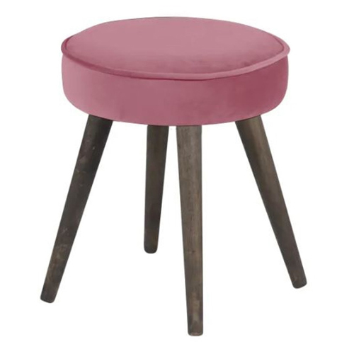 Tabouret en velours rose - Popy