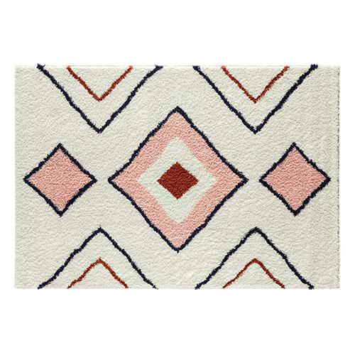 Tapis shaggy TIPI 262 multi 80x140cm - Hauteur fil 30 mm - Denstité 1800 gr/m2 - 100% polypropylène