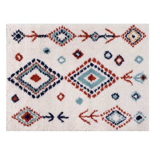 Tapis shaggy TIPI 263 multi 120x160cm - Hauteur fil 30 mm - Denstité 1800 gr/m2 - 100% polypropylène