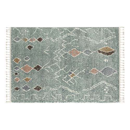 Tapis berbère motifs bleu 80 x 150 cm - Twist