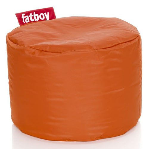 Pouf rond en nylon orange - Point - Fatboy