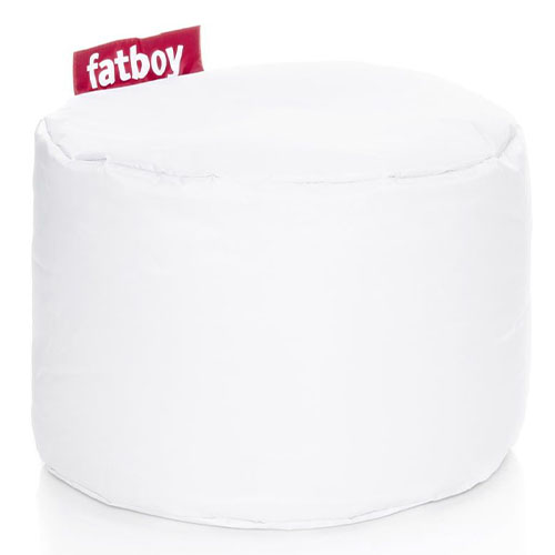 Pouf rond en nylon blanc - Point - Fatboy