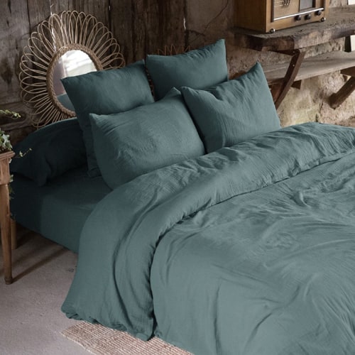 HOUSSE DE COUETTE 140x200CM 100% GAZE DE COTON CANARD