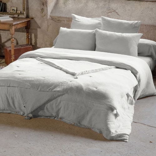 HOUSSE DE COUETTE 240x220CM 100% GAZE DE COTON -NUAGE