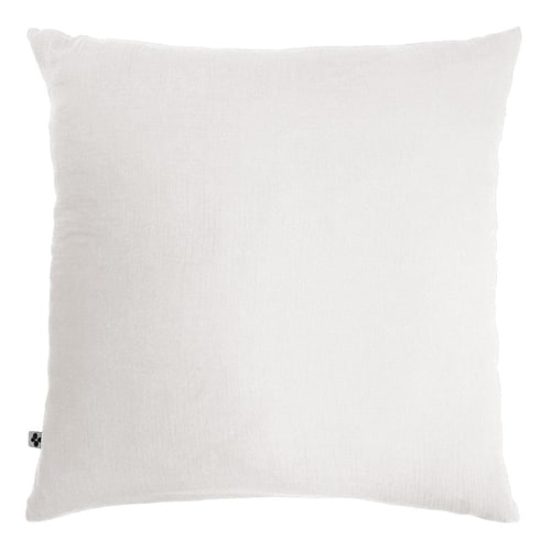 LOT DE 2 TAIES D'OREILLER 60X60CM 100% GAZE DE COTON CHANTILLY