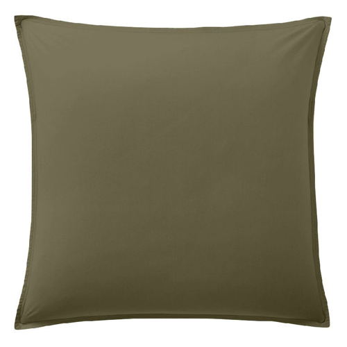 Lot de 2 taies d'oreillers 100% lin - 63x63cm - Olive