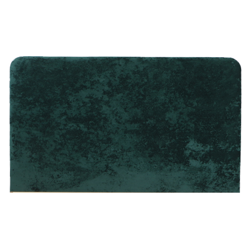 Tête de lit en velours gratté vert bouteille 160 cm - Enzo