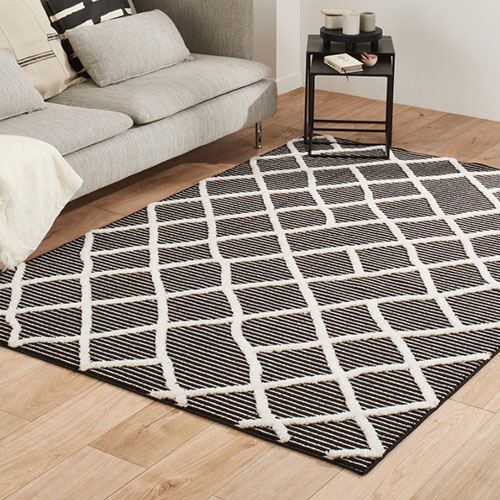 Tapis berbère noir 80x150 cm - Mila