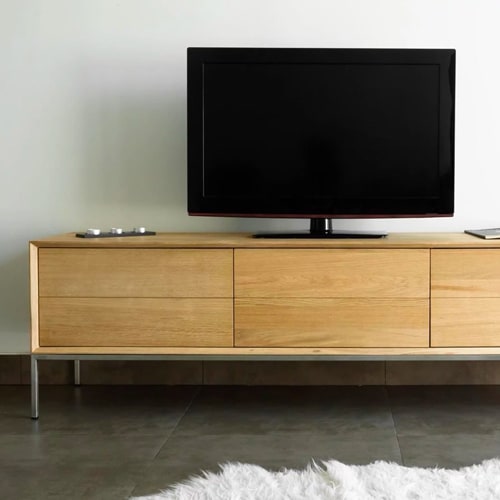 Kalmar Meuble tv en chêne massif 171cm