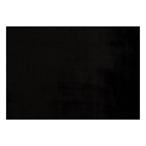 Tapis à poils longs uni noir 80x300 cm - Oslo