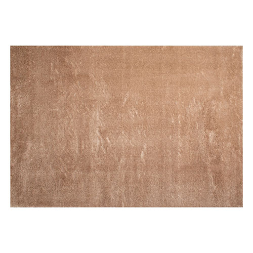 Tapis à poils longs uni beige 80x150 cm - Oslo