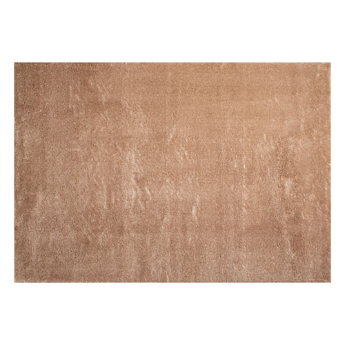 Tapis à poils longs uni beige 80x300 cm - Oslo