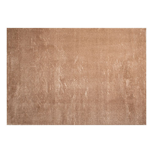 Tapis à poils longs uni beige 120x160 cm - Oslo
