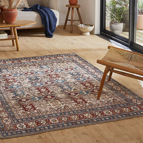 Tapis vintage multicolore 67x100 cm - Sofy